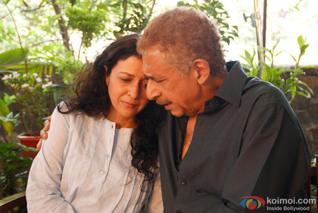Shernaz Patel and Naseeruddin Shah in John Day Movie Stills
