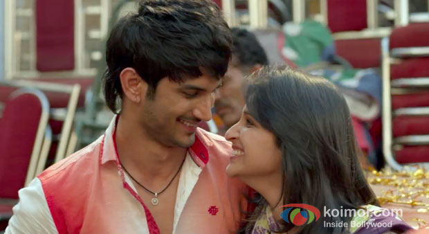 Sushant Singh Rajput And Parineeti Chopra in Shuddh Desi Romance Movie Stills