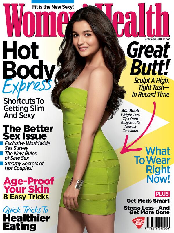 Alia Bhatt on Women's Health Magazine