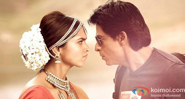 Deepika Padukone And Shah Rukh Khan in Chennai Express Movie Stills