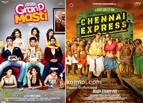 Grand Masti And Chennai Express Movie Poster