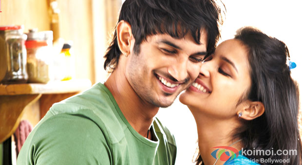 Sushant Singh Rajput And Parineeti Chopra in Shuddh Desi Romance Movie Stills