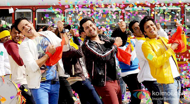 Vivek Oberoi Aftab Shivdasani And Riteish Deshmukh in Grand Masti Movie Stills