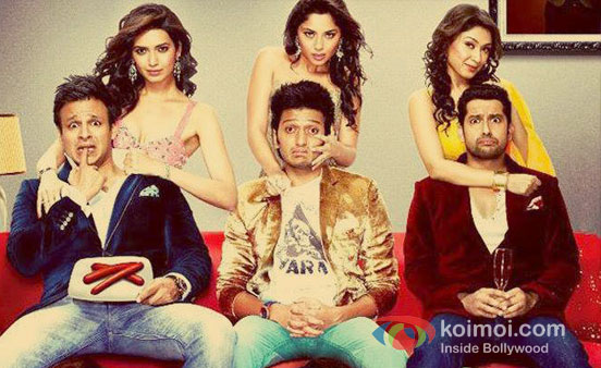 Vivek Oberoi, Karishma Tanna, Sonalee Kulkarni, Riteish Deshmukh, Manjari Fadnis And Aftab Shivdasani in Grand Masti Movie Stills Vivek Oberoi, Karishma Tanna, Sonalee Kulkarni, Riteish Deshmukh, Manjari Fadnis And Aftab Shivdasani in Grand Masti Movie Stills