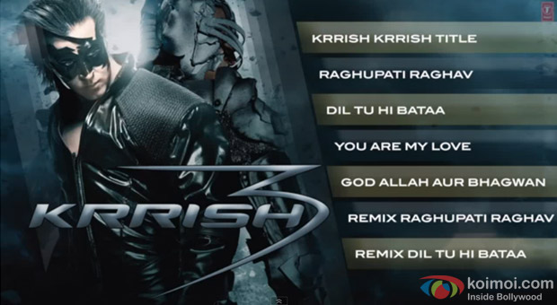Krrish 3 Full Songs Jukebox