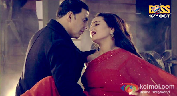 Akshay Kumar And Sonakshi Sinha in Boss Movie Stills