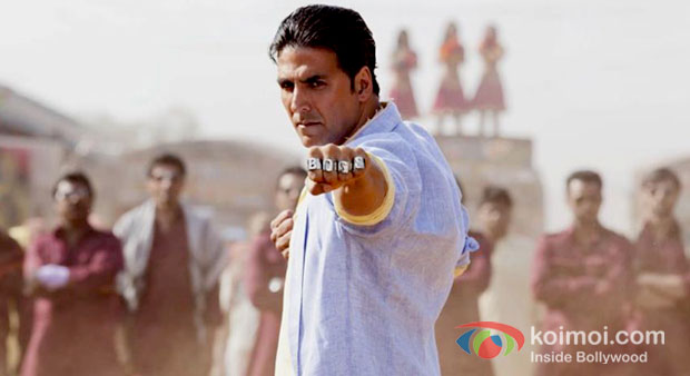 Akshay Kumar in a still from Boss Movie
