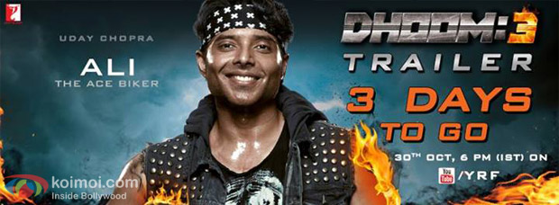 Uday Chopra in a Dhoom:3 motion poster