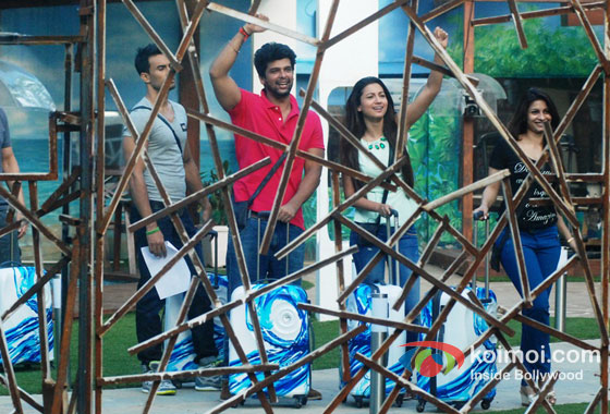 Asif Azim, Kushal Tandon And Gauhar Khan in Bigg Boss 7