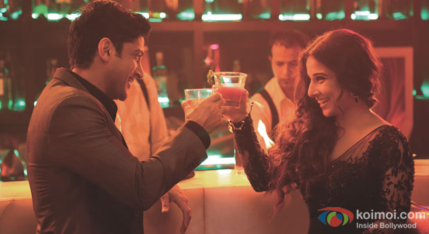 Farhan Akhtar and Vidya Balan in a still from Shaadi Ke Side Effects