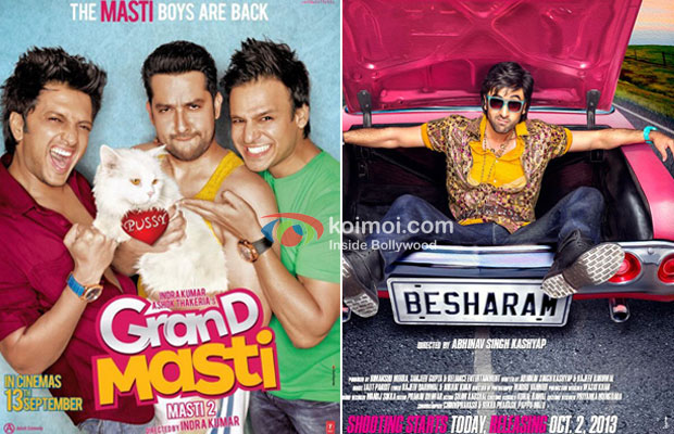 Grand Masti And Besharam Movie Poster Grand Masti And Besharam Movie Poster