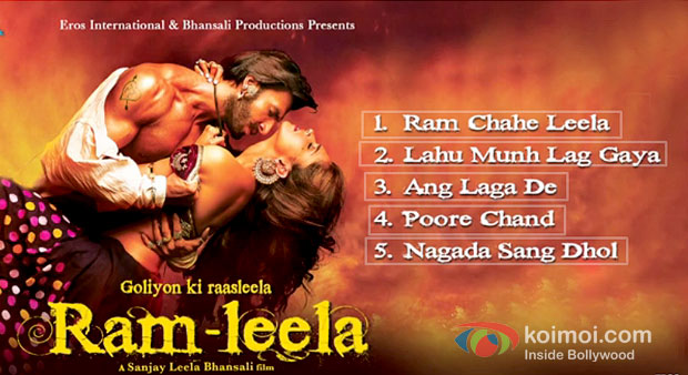 Ranveer Singh And Deepika Padukone in Ramleela Movie Jukebox Stills