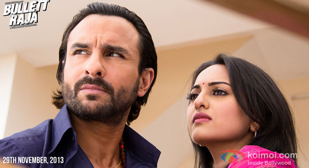 Saif Ali Khan and Sonakshi Sinha in a still from Bullett Raja