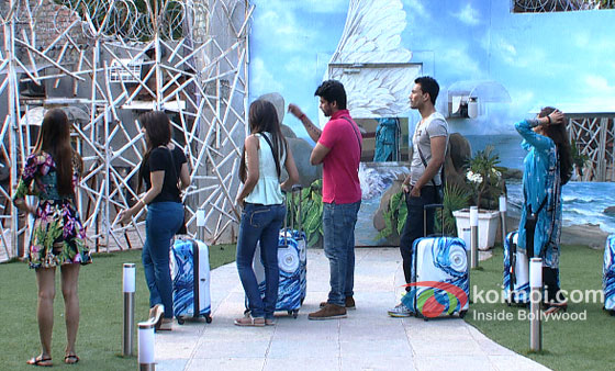 Shilpa Sakhlani, Tanisha Mukherjee, Gauhar Khan, Kushal Tandon, Asif Azim And Anita Advani In Bigg Boss 7