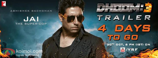 Abhishek Bachchan in a Dhoom:3 motion poster