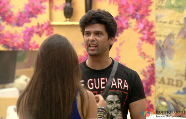Kushal lashing out on Vivek (Bigg Boss 7's house)