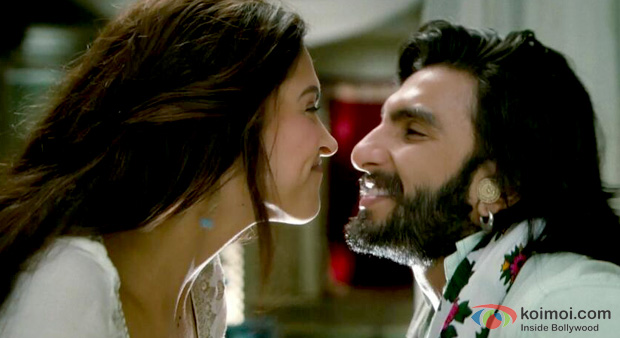 Deepika Padukone and Ranveer Singh in a still from Ramleela