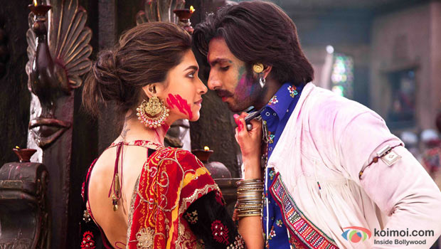 Deepika Padukone and Ranver Singh in a still from Ramleela