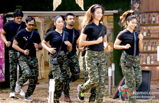 Gauhar Khan, Tanisha Mukherjee, Sofia Hayat VJ Andy and Armaan Kohli in Bigg Boss 7