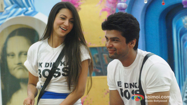 Gauhar Khan and Kushal Tandon in Bigg Boss 7