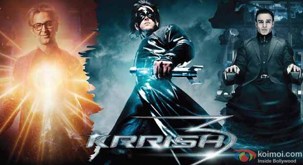 Hrithik Roshan and Vivek Oberoi in Krrish 3