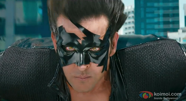 Hrithik Roshan in a still from Krrish 3 Hrithik Roshan in a still from Krrish 3