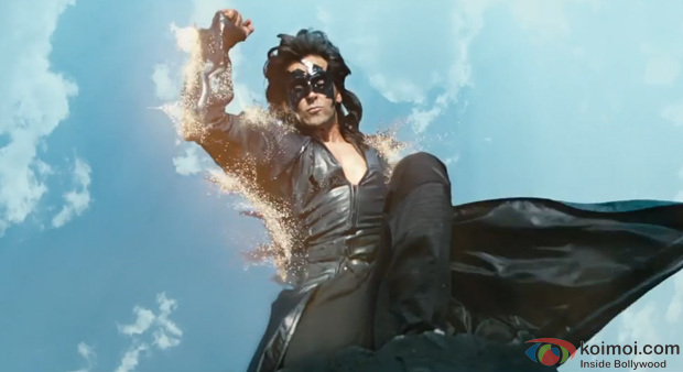 Hrithik Roshan in a still from Krrish 3 Hrithik Roshan in a still from Krrish 3