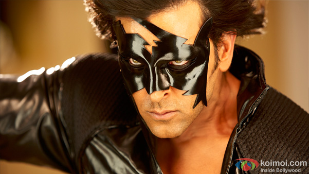 Hrithik Roshan in a still from Krrish 3
