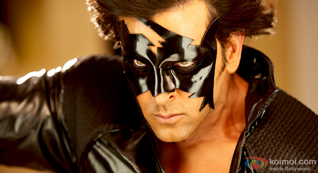 Hrithik Roshan in a still from Krrish 3 Hrithik Roshan in a still from Krrish 3