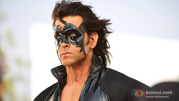 Hrithik Roshan in a still from Krrish 3