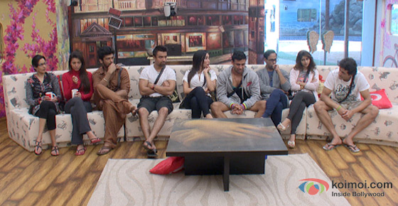 Kamya Panjabi, Gauhar Khan, Kushal Tandon, Ajaz Khan, Sofia Hayat, Sangram Singh, VJ Andy, Tanisha Mukherjee and Armaan Kohli in Bigg Boss 7 Kamya Panjabi, Gauhar Khan, Kushal Tandon, Ajaz Khan, Sofia Hayat, Sangram Singh, VJ Andy, Tanisha Mukherjee and Armaan Kohli in Bigg Boss 7