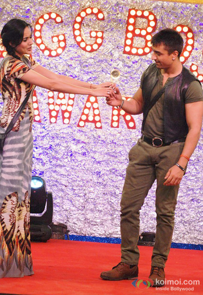 Kamya Panjabi and Ajaz Khan in Bigg Boss 7