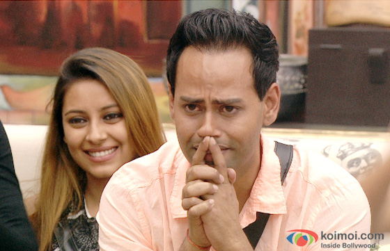 Pratyusha Banerjee and  VJ Andy in Bigg Boss 7