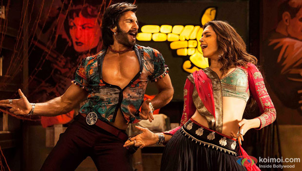 Ranveer Singh and Deepika Padukone in a still from Ramleela Ranveer Singh and Deepika Padukone in a still from Ramleela