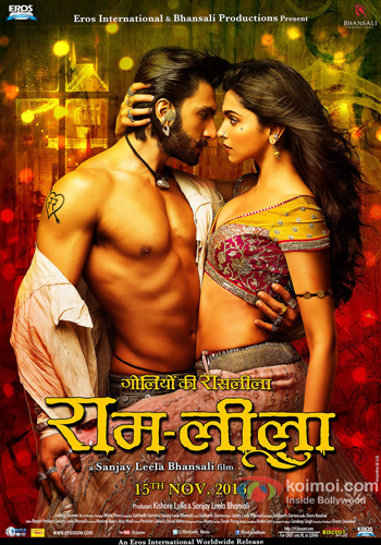 Ranveer Singh and Deepika Padukone in a Ramleela movie poster Ranveer Singh and Deepika Padukone in a Ramleela movie poster