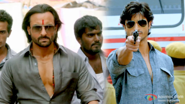 Saif Ali Khan and Vidyut Jamwal in a still from Bullett Raja Saif Ali Khan and Vidyut Jamwal in a still from Bullett Raja
