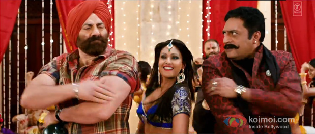 Sunny Deol and Prakash Raj in a still from Singh Saab The Great