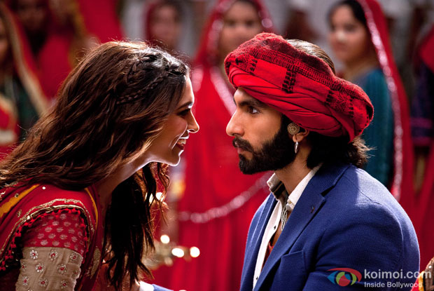 Deepika Padukone and Ranveer Singh in a still from Ramleela
