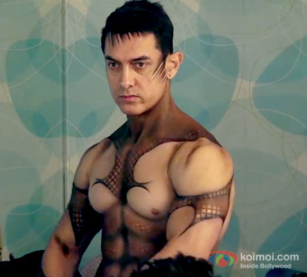 Aamir Khan Applying Body Art  from Dhoom 3