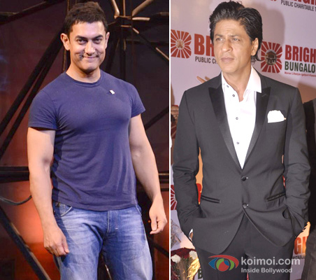 Aamir Khan and Shah Rukh Khan at an event