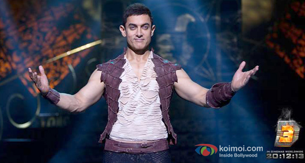 Aamir Khan in a still from Dhoom 3 