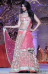 Hot Jacqueline Fernandez walk the ramp for Jyotsna Tiwari at the Aamby Valley India Bridal Fashion Week 2013 Pic 2