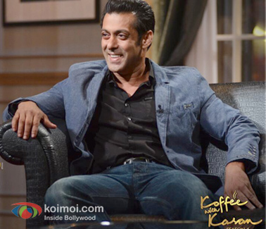 Salman Khan on the sets of Koffee With Karan Season 4
