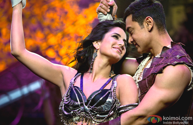 Katrina Kaif and Aamir Khan in a still from Dhoom 3