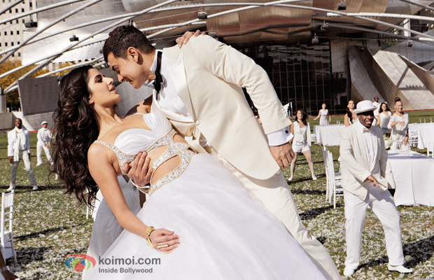 Katrina Kaif and Aamir Khan in a still from Dhoom 3