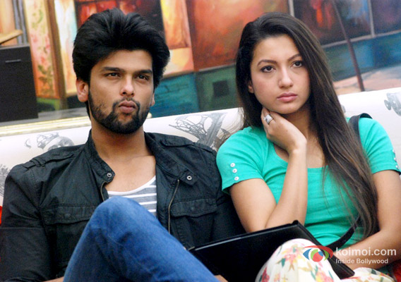 Kushal Tandon and Gauhar Khan in Bigg Boss 7 Kushal Tandon and Gauhar Khan in Bigg Boss 7
