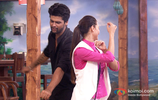Kushal Tandon and Gauhar Khan in Bigg Boss 7
