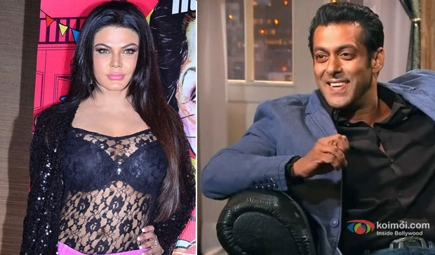 Rakhi Sawant and Salman Khan at an event