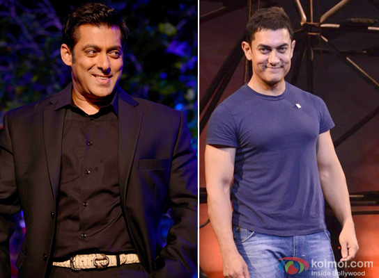 Salman Khan and Aamir Khan at an event