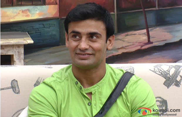 Sangram Singh on the sets of Bigg Boss 7